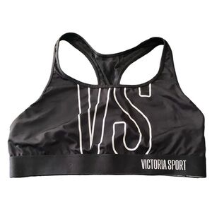 VICTORIAS SECRET-VICTORIAS SPORT-BLACK SPORTS BRA-SIZE XL
